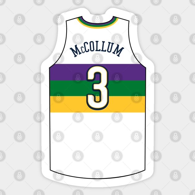 CJ McCollum New Orleans Jersey Qiangy Sticker by qiangdade